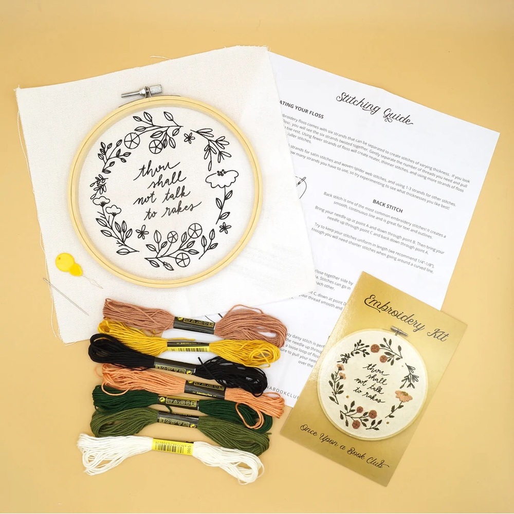 Once Upon A Book Club Bridgerton Embroidery Kit